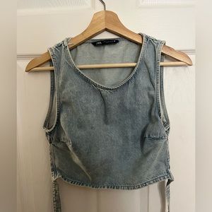 Jean Crop Top